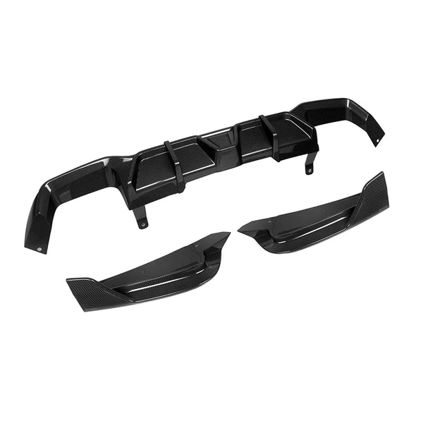 SOOQOO BMW X4M F98 LCI Rear Diffuser In Prepreg Carbon Fiber