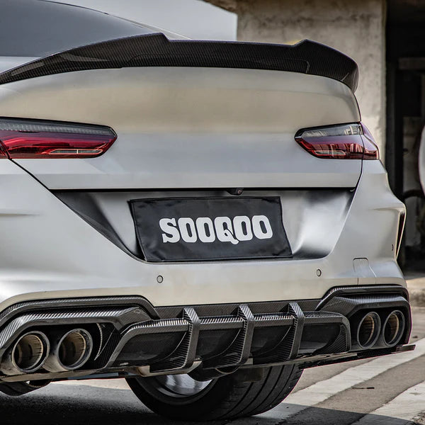 BMW M8 F91 / F92 / F93 SOOQOO STYLE DRY CARBON FIBER REAR DIFFUSER