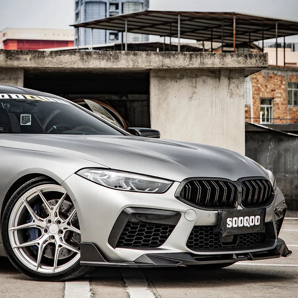 BMW M8 F91 / F92 / F93 SOOQOO STYLE DRY CARBON FIBER FRONT LIP