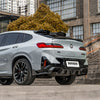 SOOQOO BMW X4 G02 LCI Rear Diffuser W/Brake Light In Prepreg Carbon Fiber