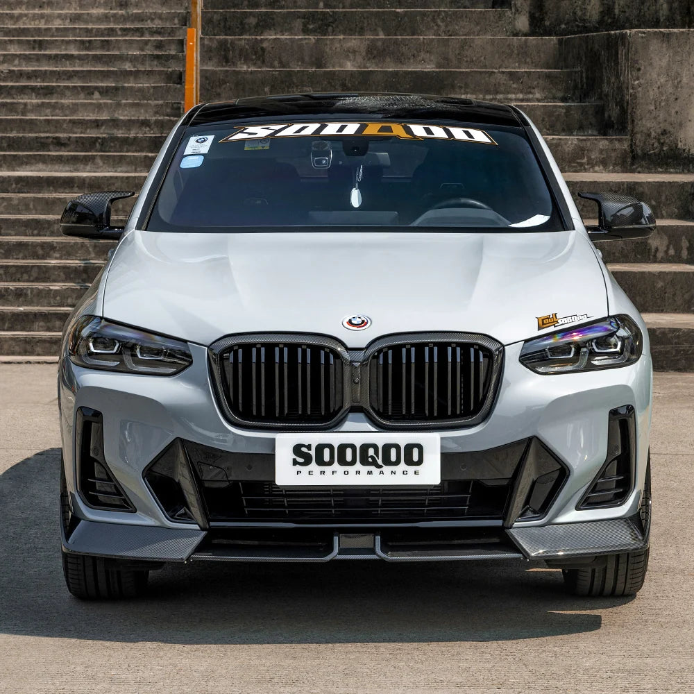 SOOQOO V2 BMW X3 G01 X4 G02 LCI Front Lip In Prepreg Carbon Fiber