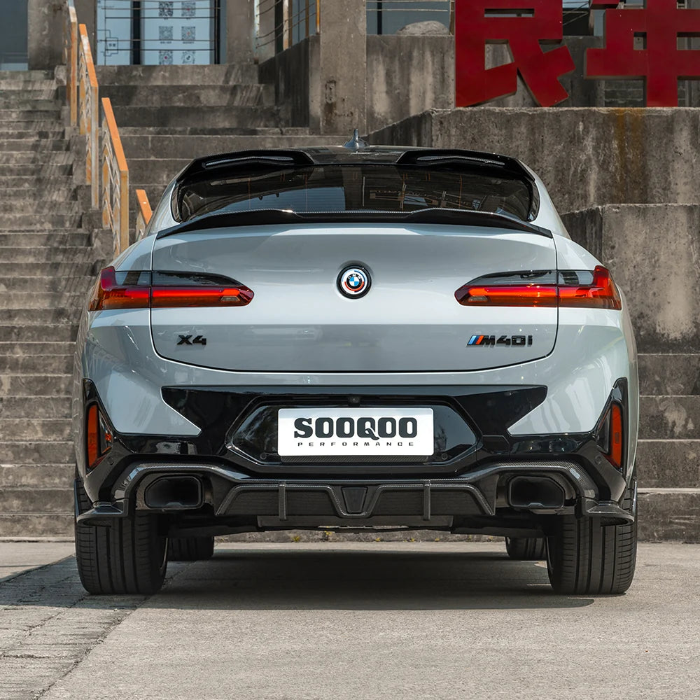 SOOQOO BMW X4M F98 Trunk Spoiler In Prepreg Carbon Fiber