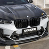 SOOQOO V2 BMW X3M F97 / X4M F98 LCI Front Lip In Prepreg Carbon Fiber