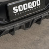 SOOQOO BMW X4M F98 Facelift Rear Diffuser W/Brake Light In Prepreg Carbon Fiber
