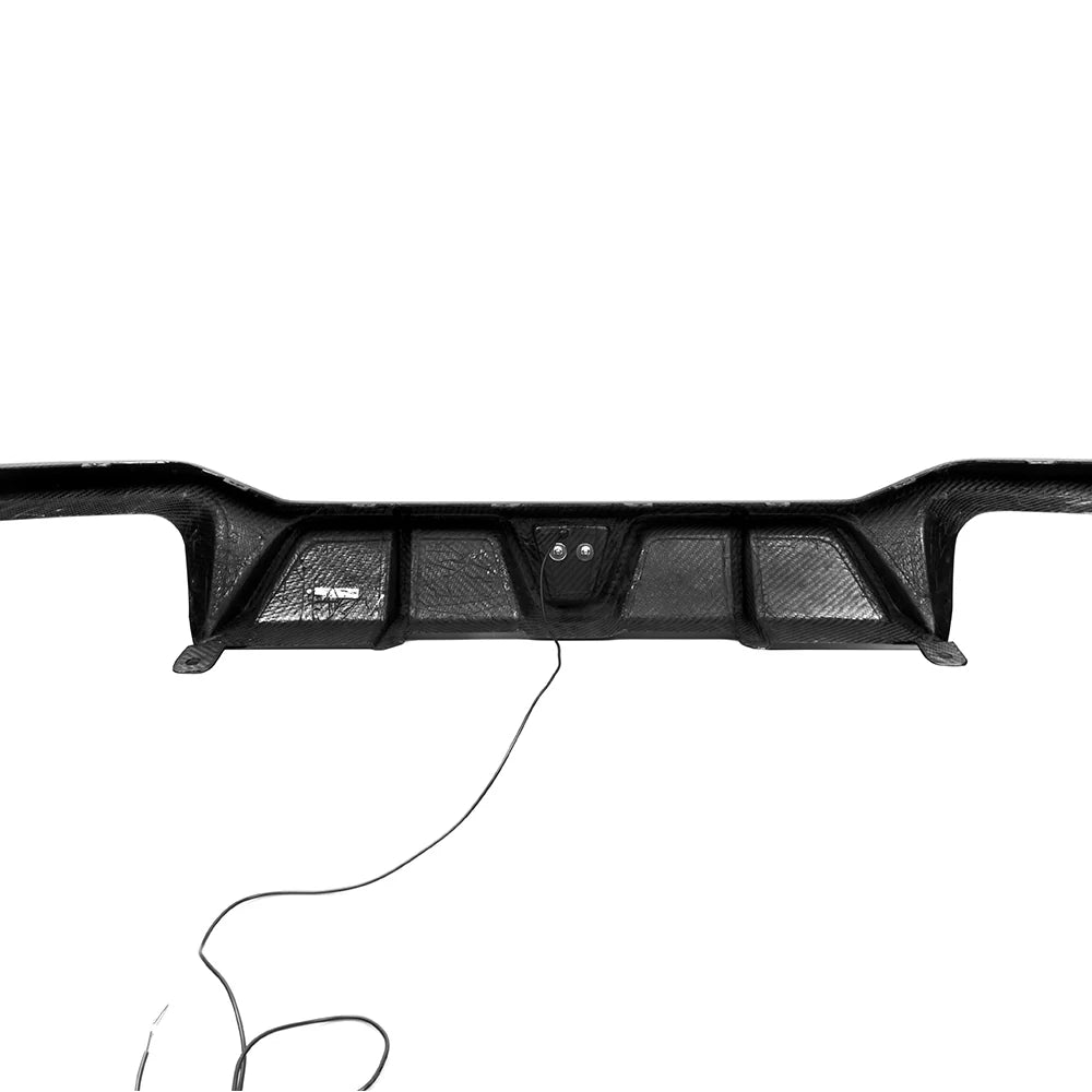 SOOQOO BMW X4M F98 Facelift Rear Diffuser W/Brake Light In Prepreg Carbon Fiber