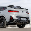 SOOQOO BMW X4M F98 Facelift Rear Diffuser W/Brake Light In Prepreg Carbon Fiber