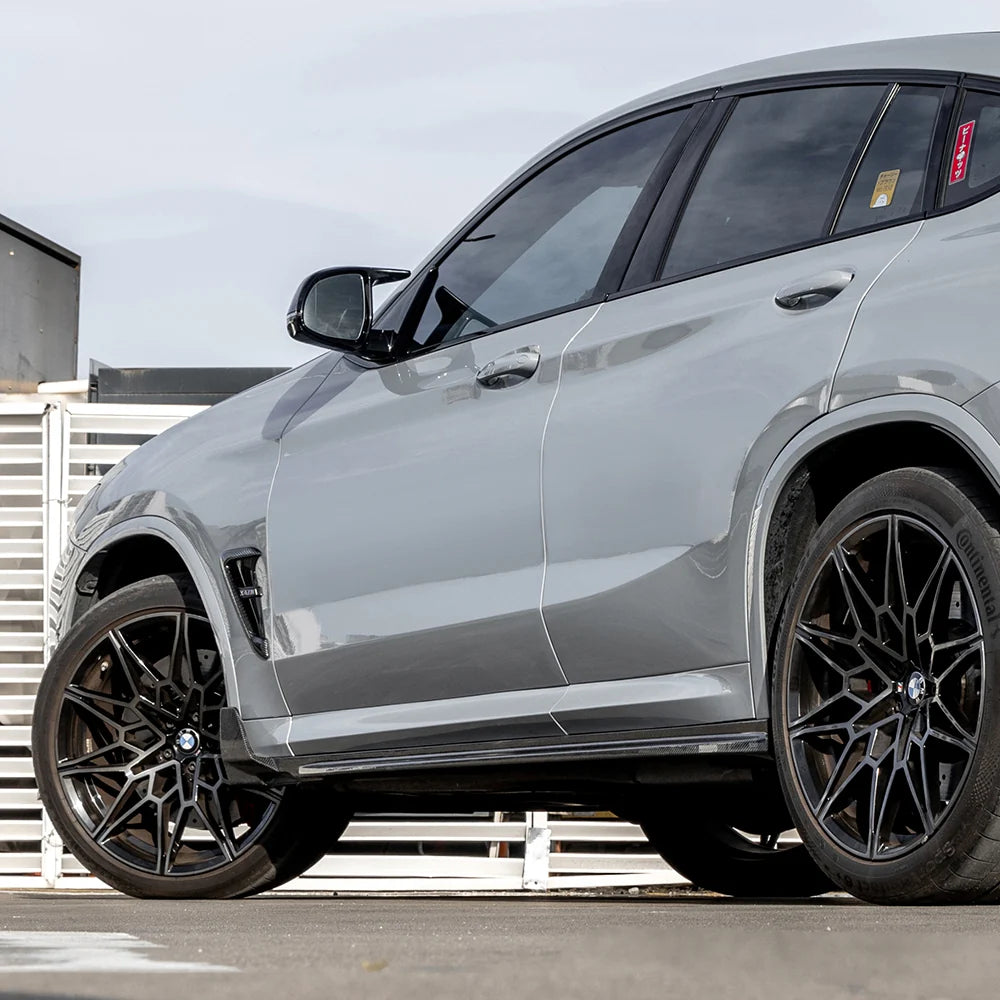 SOOQOO V2 BMW X3M F97 X4M F98 Side Skirt In Prepreg Carbon Fiber