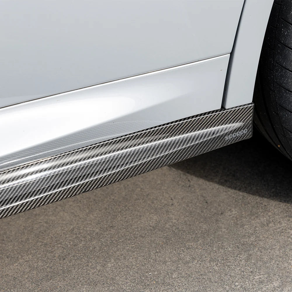 SOOQOO V2 BMW X3M F97 X4M F98 Side Skirt In Prepreg Carbon Fiber