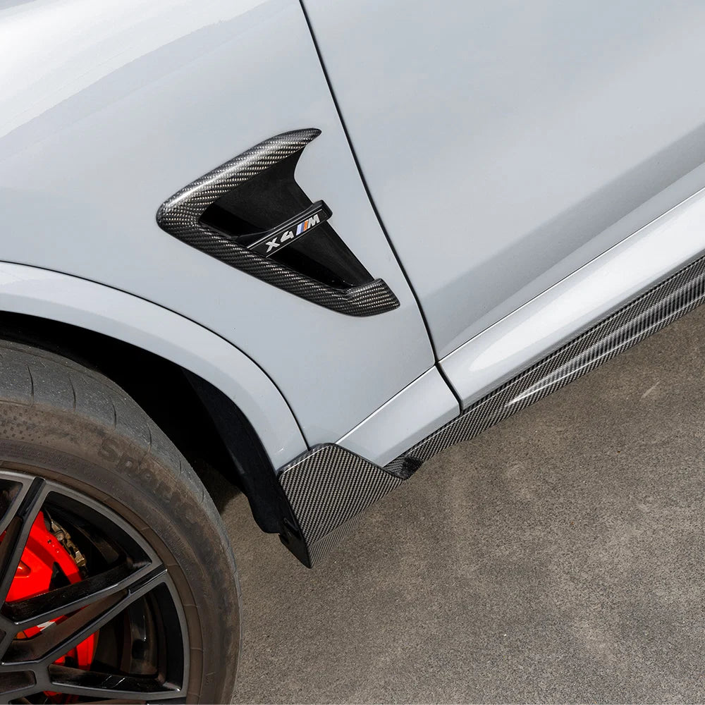 SOOQOO V2 BMW X3M F97 X4M F98 Side Skirt In Prepreg Carbon Fiber