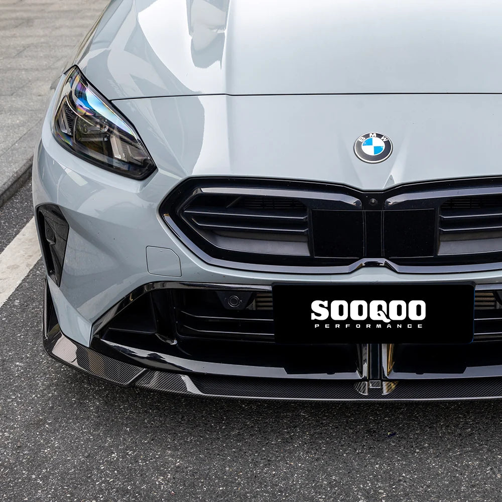 SOOQOO BMW 2 Series M235I F74 Front Lip In Prepreg Carbon Fiber