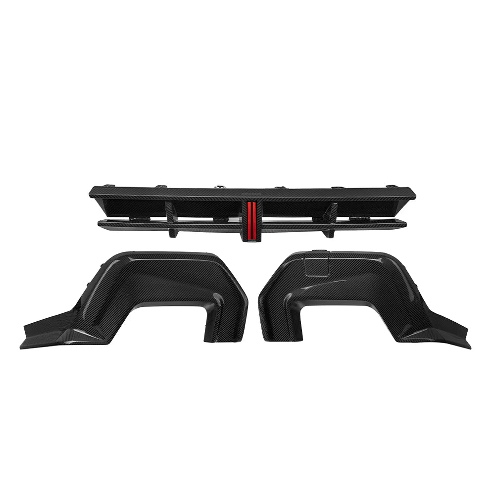 SOOQOO BMW 2 Series M235I F74 Rear Diffuser In Prepreg Carbon Fiber