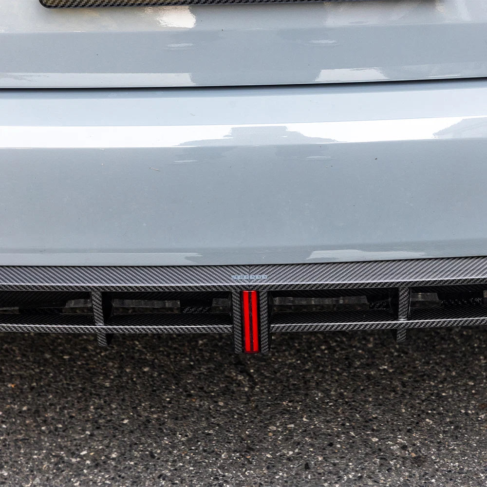 SOOQOO BMW 2 Series M235I F74 Rear Diffuser In Prepreg Carbon Fiber
