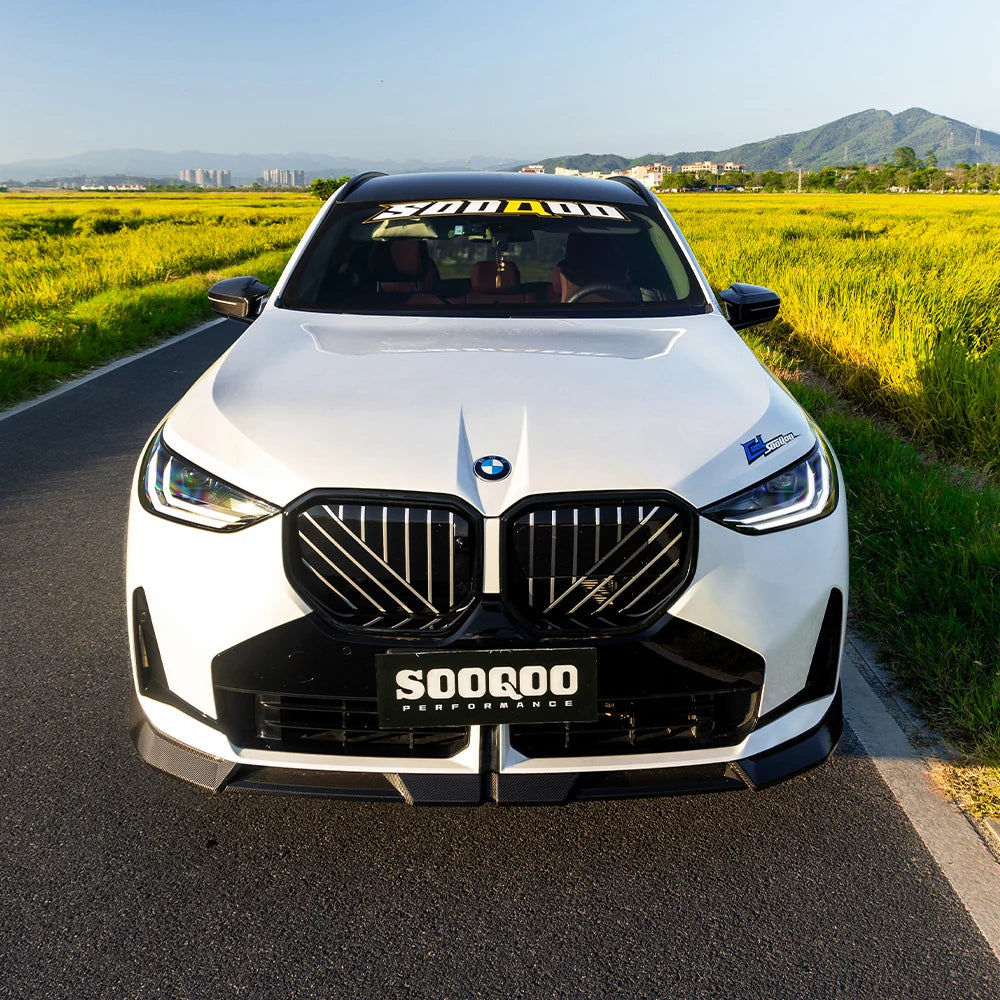 SOOQOO BMW X3 G45 Front Lip in Prepreg Carbon Fiber