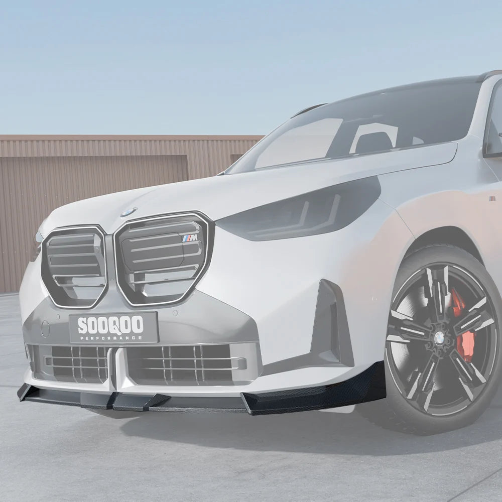 SOOQOO BMW X3 G45 Front Lip in Prepreg Carbon Fiber