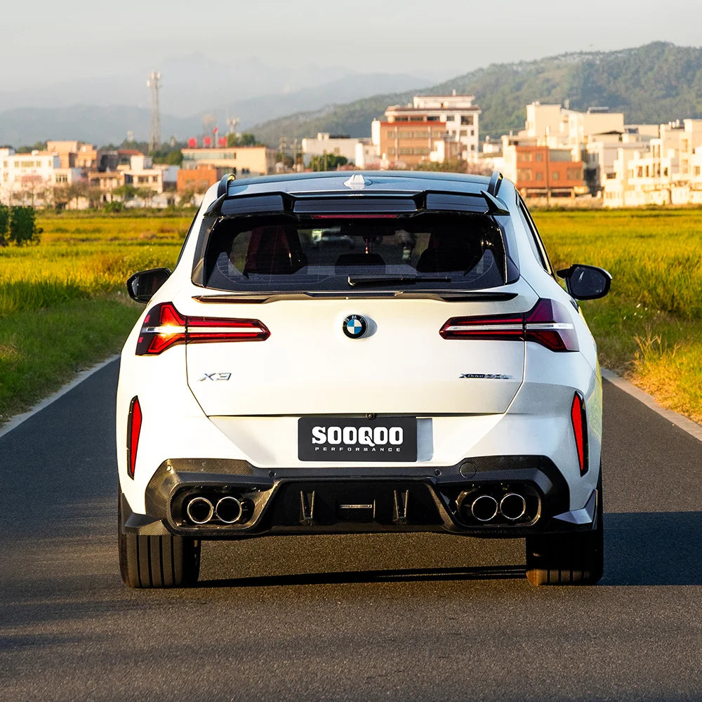SOOQOO BMW X3 G45 Rear Diffuser in Prepreg Carbon Fiber