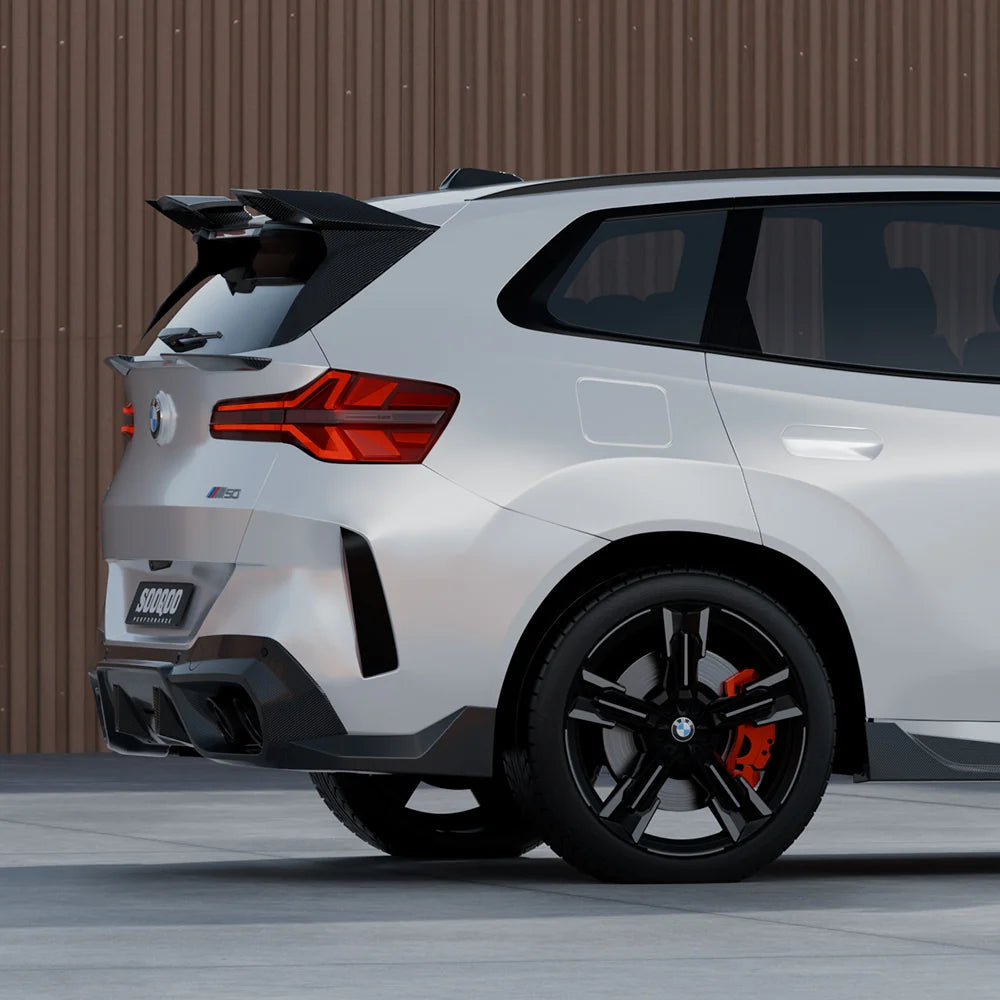 SOOQOO BMW X3 G45 Rear Window Fins In Prepreg Carbon Fiber