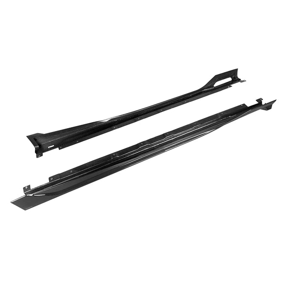 SOOQOO BMW X3 G45 Side Skirt In Prepreg Carbon FIber