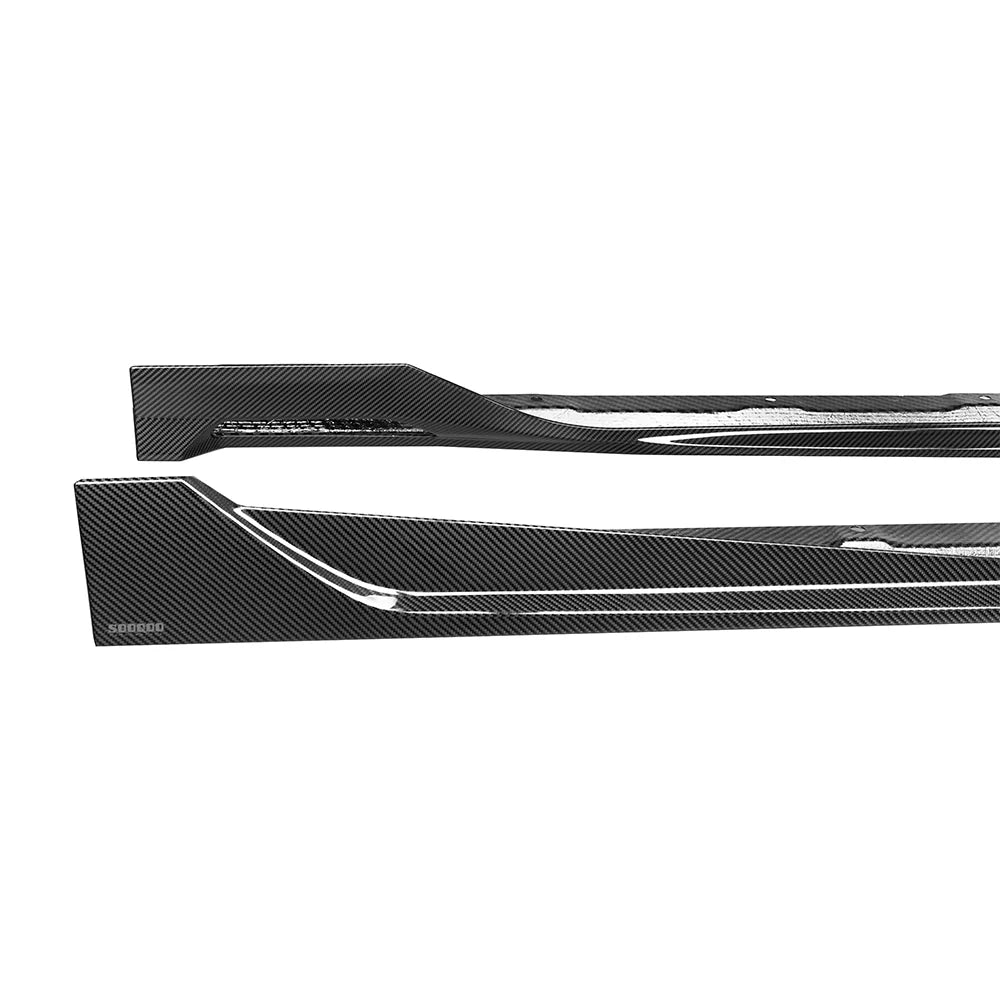 SOOQOO BMW X3 G45 Side Skirt In Prepreg Carbon FIber