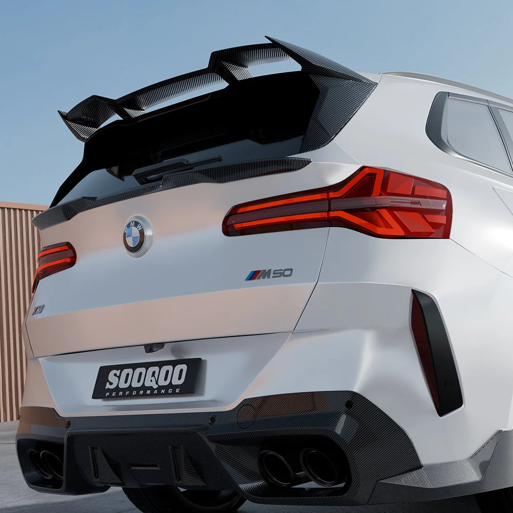 SOOQOO BMW X3 G45 Roof Spoiler in Prepreg Carbon Fiber