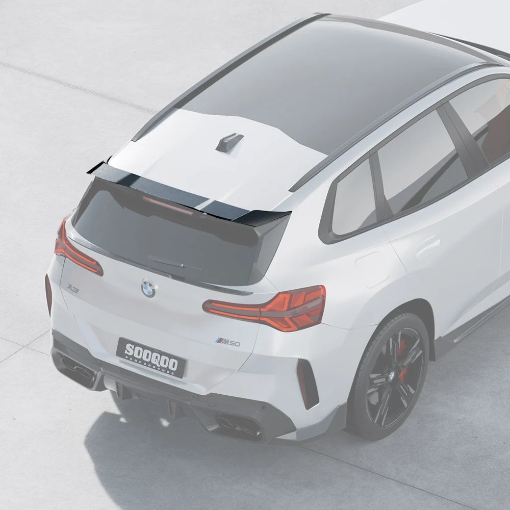 SOOQOO BMW X3 G45 Roof Spoiler in Prepreg Carbon Fiber