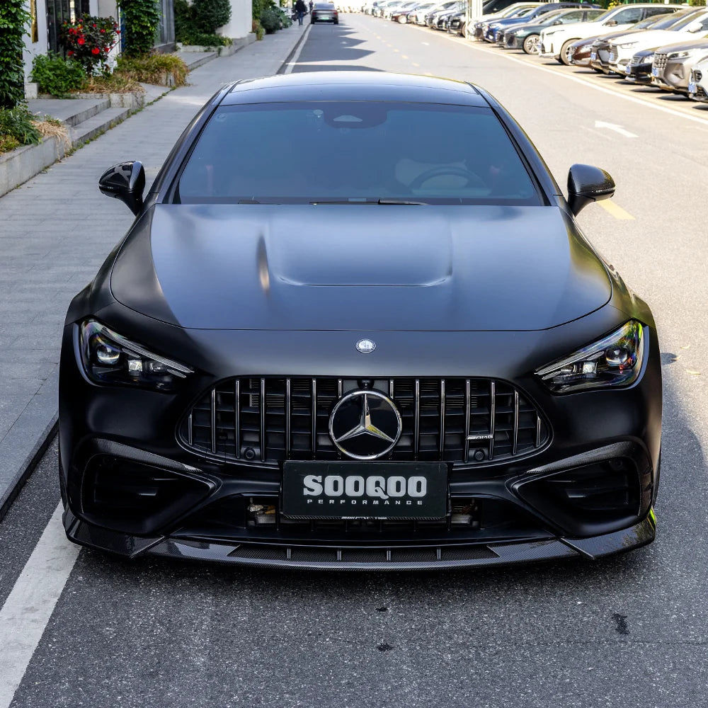 SOOQOO MERCEDES-AMG CLE 53 C236 Front Lip In Prepreg Carbon Fiber