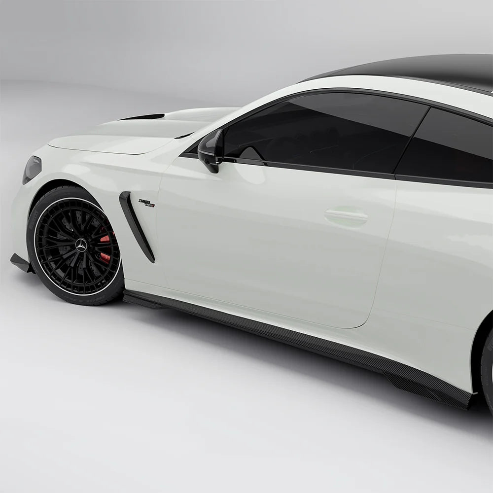 SOOQOO MERCEDES-AMG CLE 53 C236 Side Skirt In Prepreg Carbon Fiber