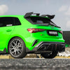 SOOQOO AUDI RS3 Sportback 8Y Facelift Rear Diffuser In Prepreg Carbon Fiber