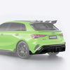 SOOQOO AUDI RS3 Sportback 8Y Facelift Rear Diffuser In Prepreg Carbon Fiber