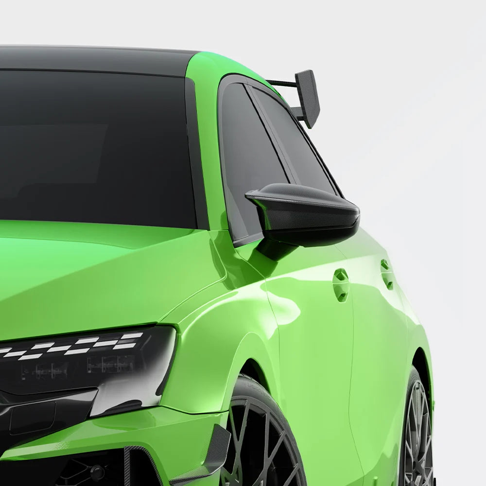 SOOQOO AUDI RS3 8Y Mirror Caps In Prepreg Carbon Fiber