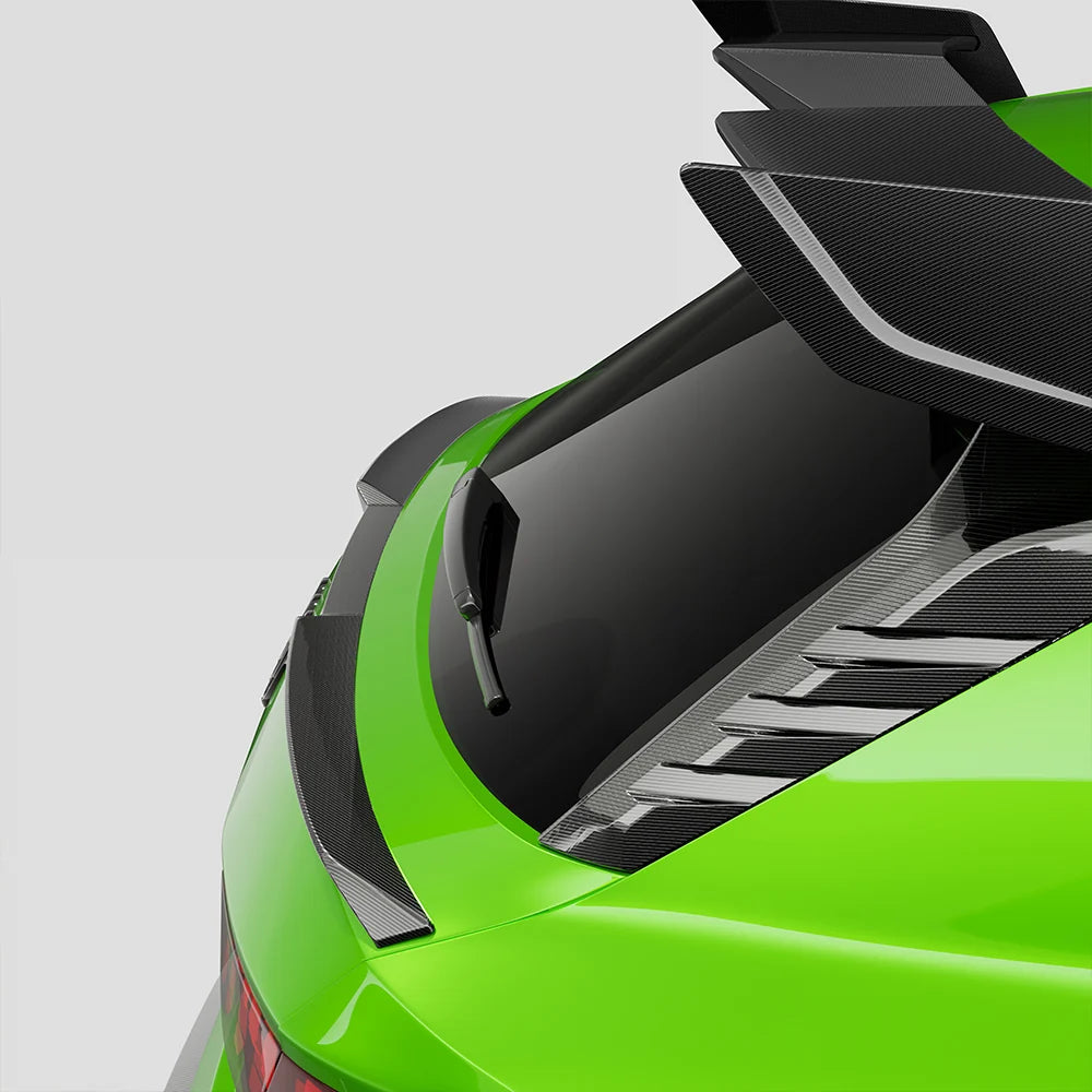 SOOQOO AUDI RS3 8Y Rear Window Fins In Prepreg Carbon Fiber