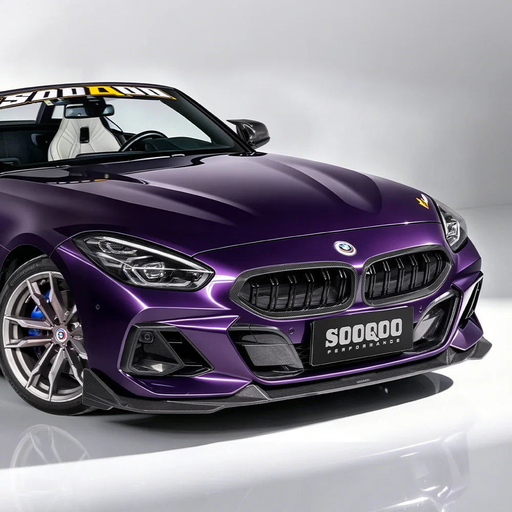 SOOQOO BMW Z4 G29 Front Lip In Prepreg Carbon Fiber