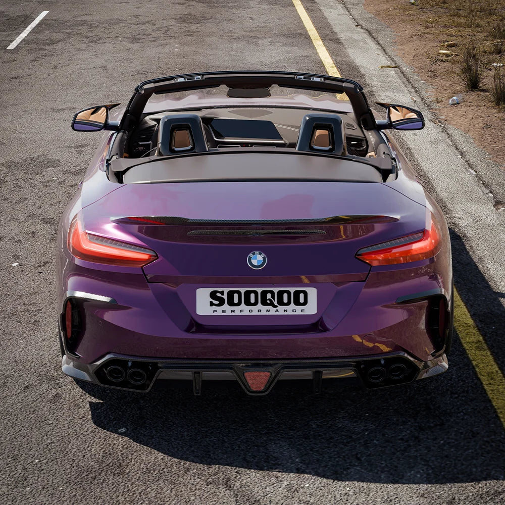 SOOQOO BMW Z4 G29 Rear Diffuser In Prepreg Carbon Fiber