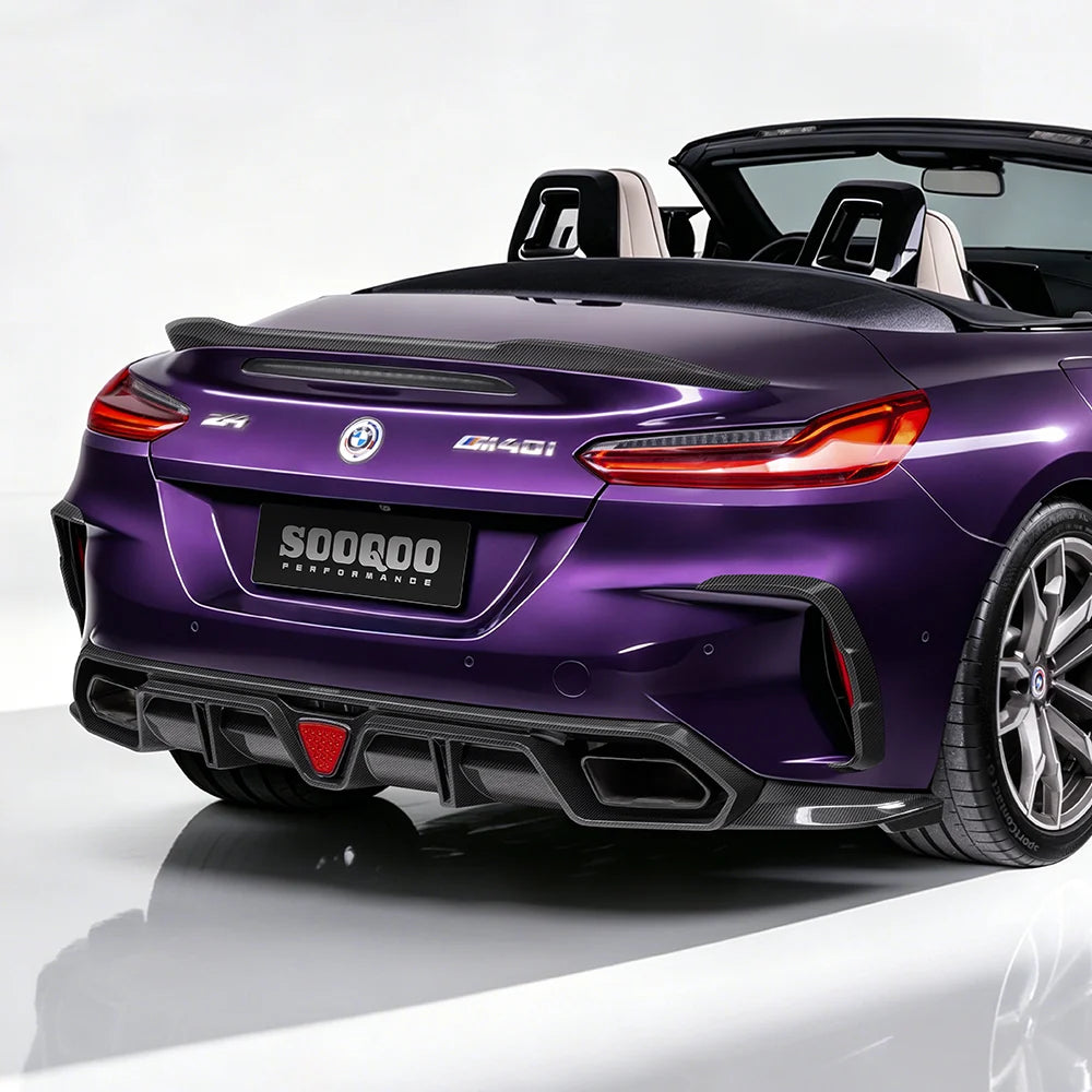 SOOQOO BMW Z4 G29 Rear Diffuser In Prepreg Carbon Fiber