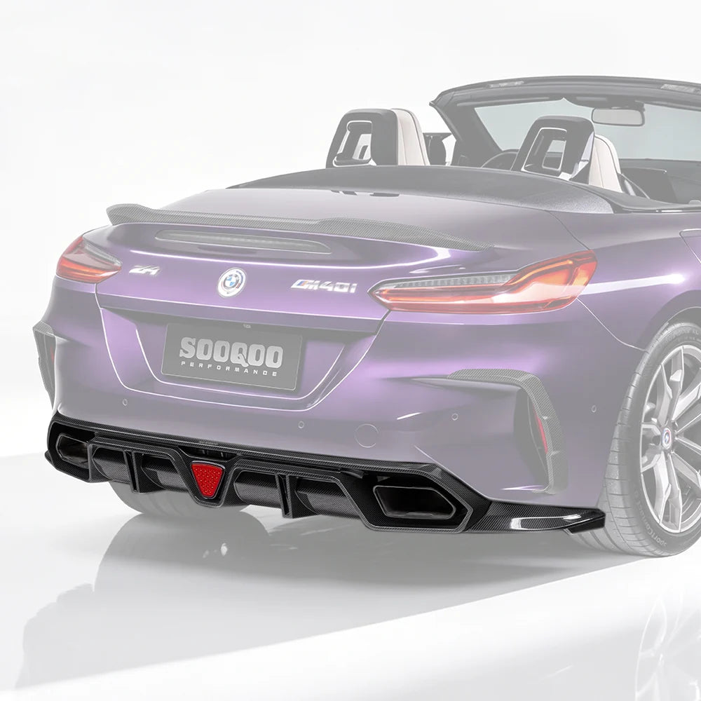 SOOQOO BMW Z4 G29 Rear Diffuser In Prepreg Carbon Fiber