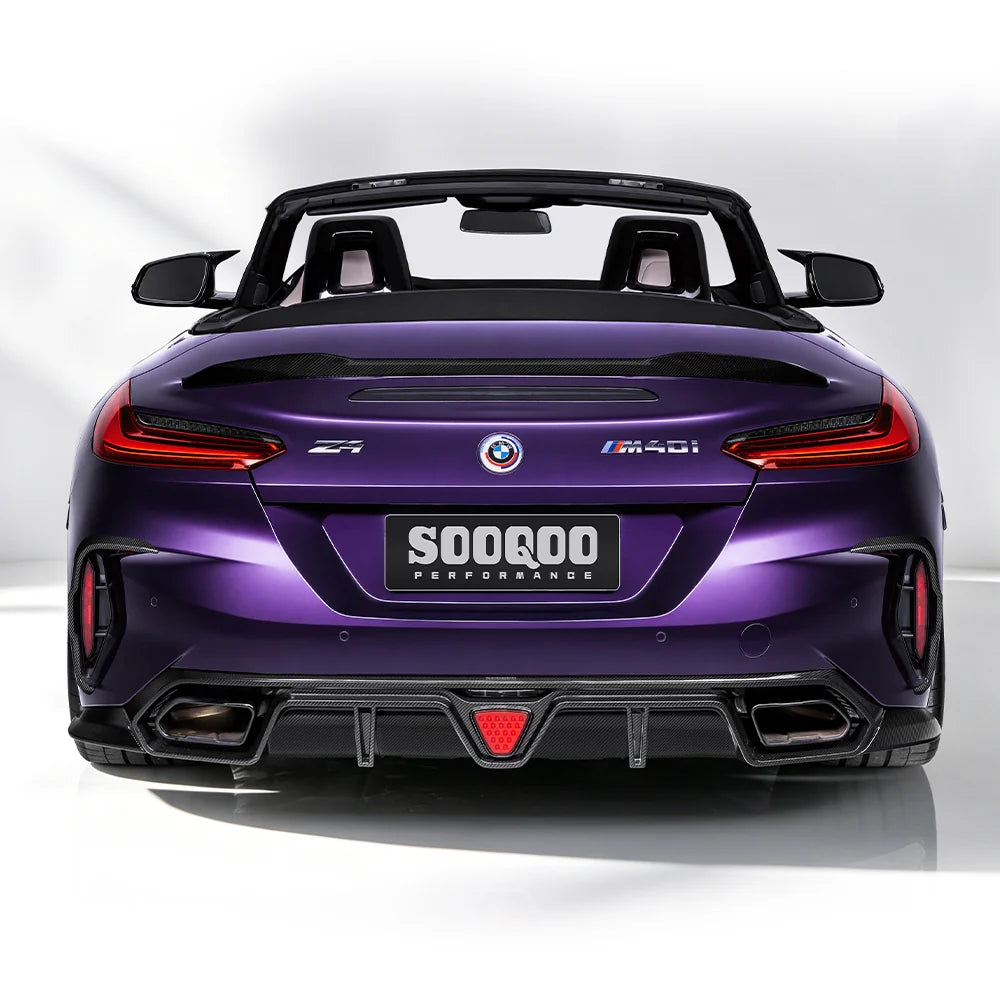 SOOQOO BMW Z4 G29 Rear Diffuser In Prepreg Carbon Fiber