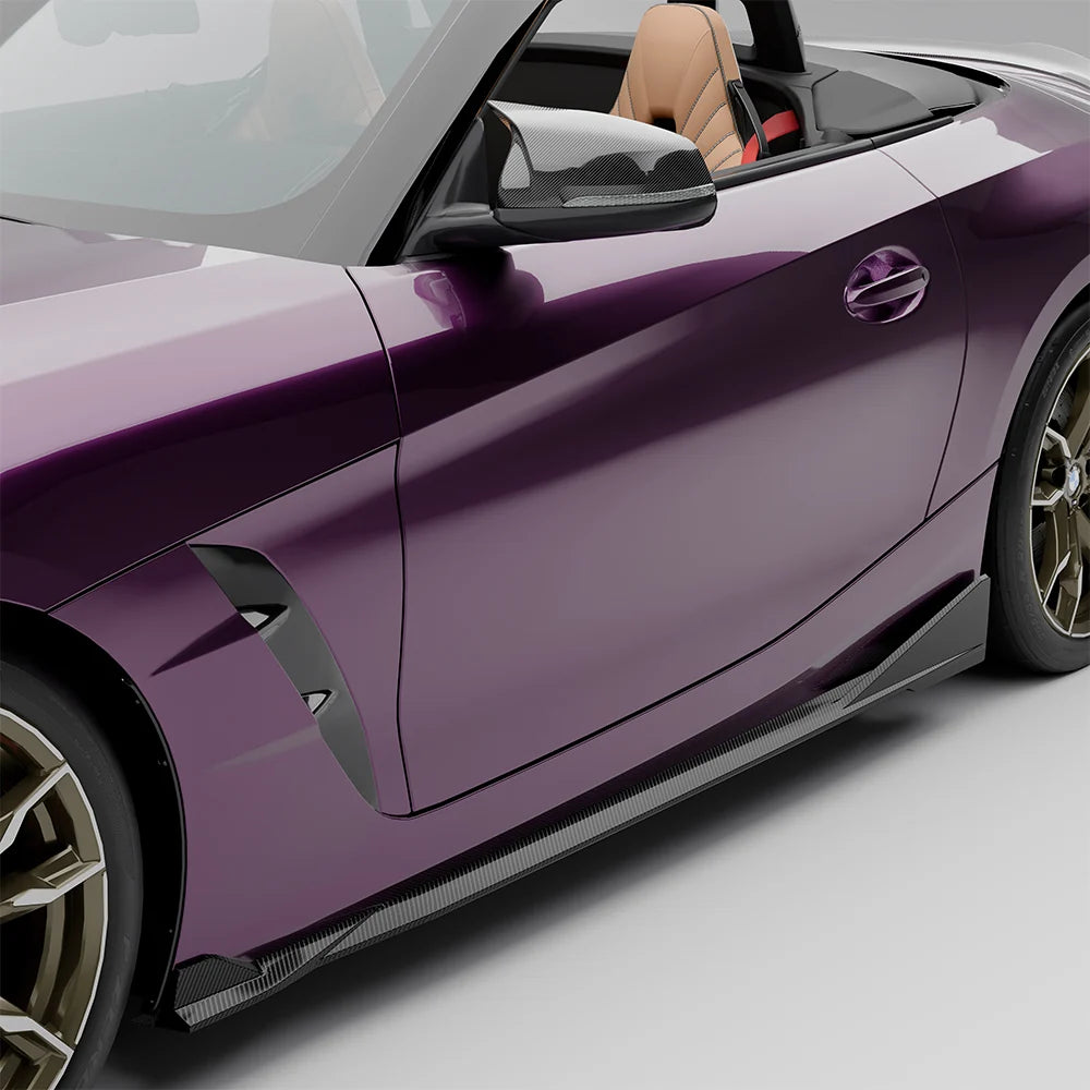 SOOQOO BMW Z4 G29 Side Skirt In Prepreg Carbon Fiber