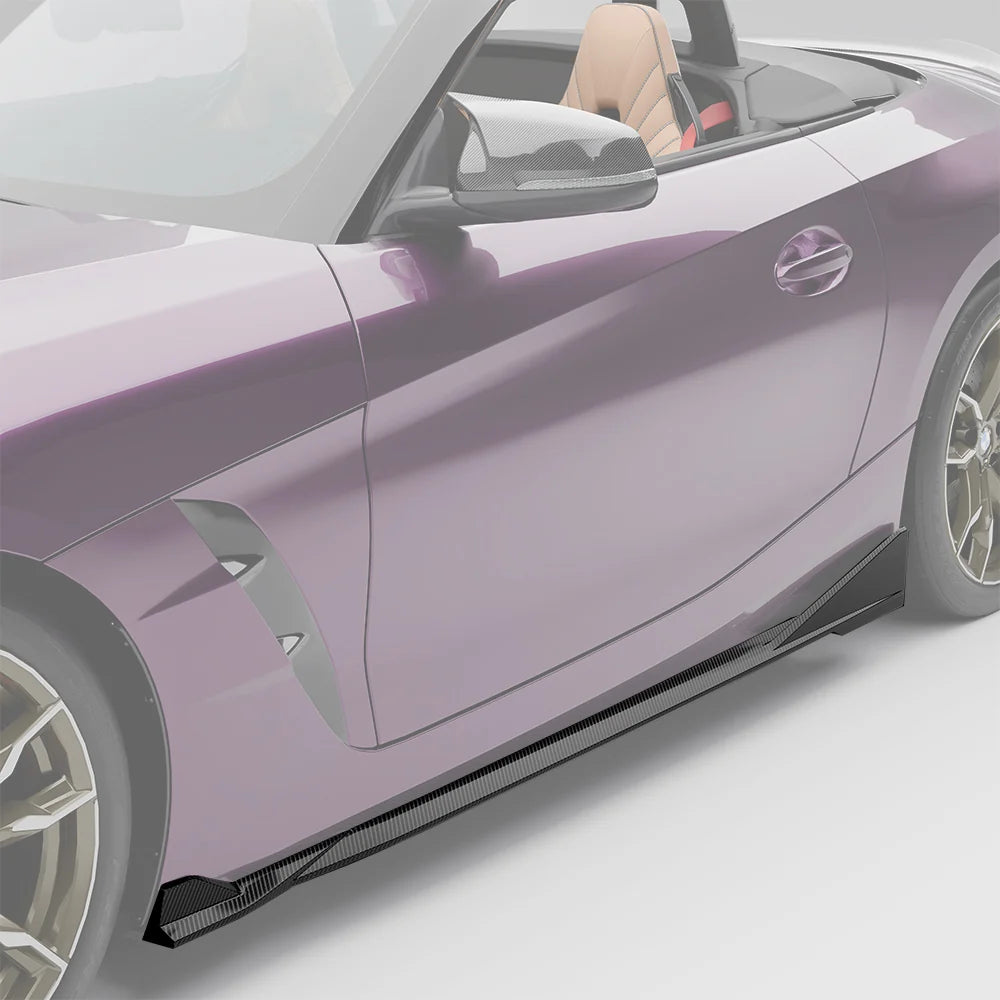 SOOQOO BMW Z4 G29 Side Skirt In Prepreg Carbon Fiber