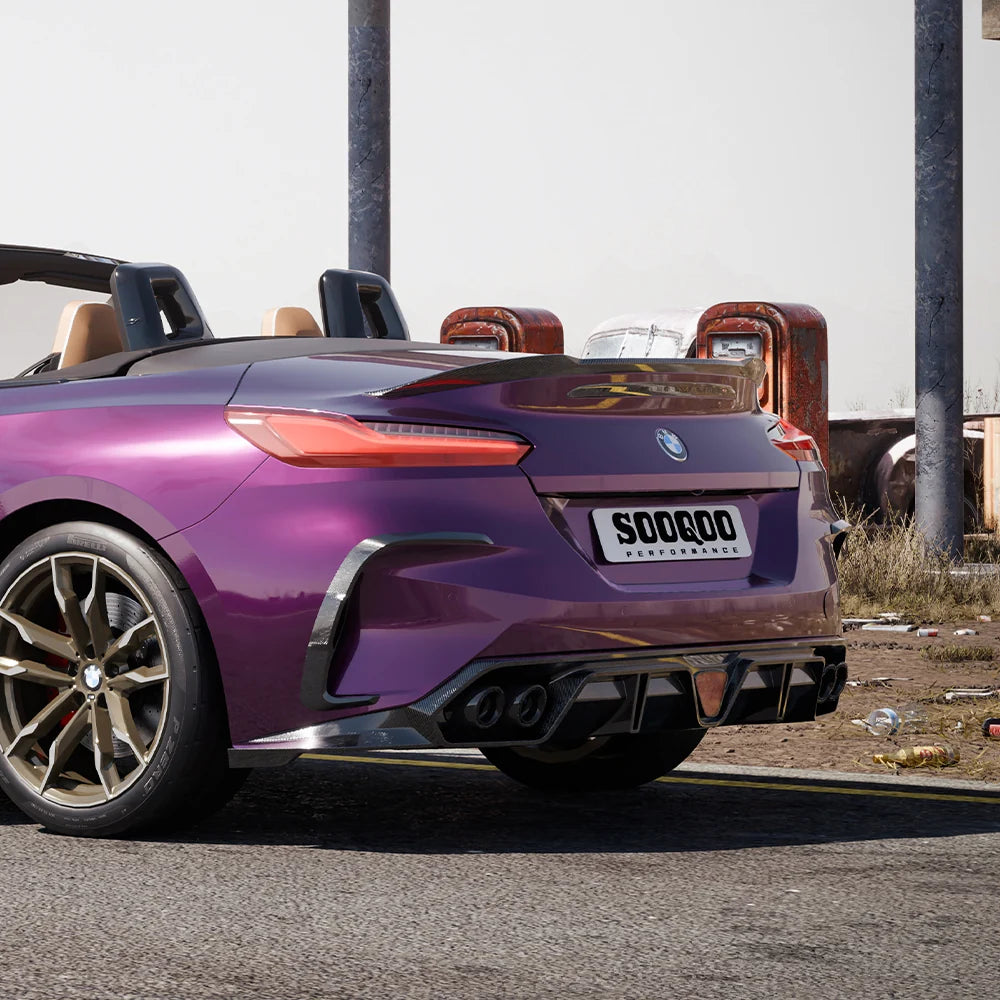 SOOQOO BMW Z4 G29 Rear Spoiler In Prepreg Carbon Fiber