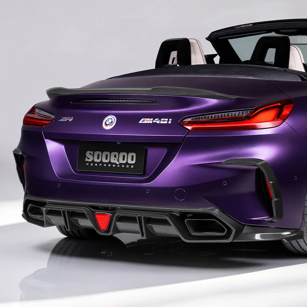 SOOQOO BMW Z4 G29 Rear Spoiler In Prepreg Carbon Fiber