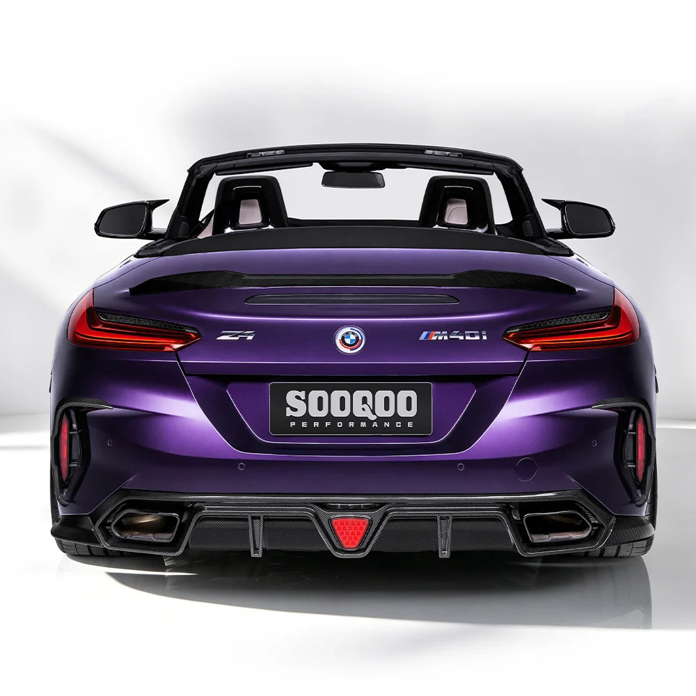 SOOQOO BMW Z4 G29 Rear Spoiler In Prepreg Carbon Fiber
