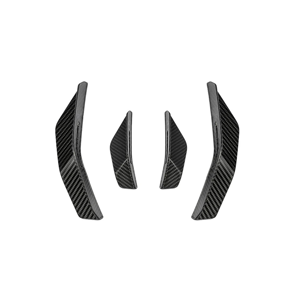 SOOQOO AUDI RS3 8Y Facelift Front Canards In Prepreg Carbon Fiber