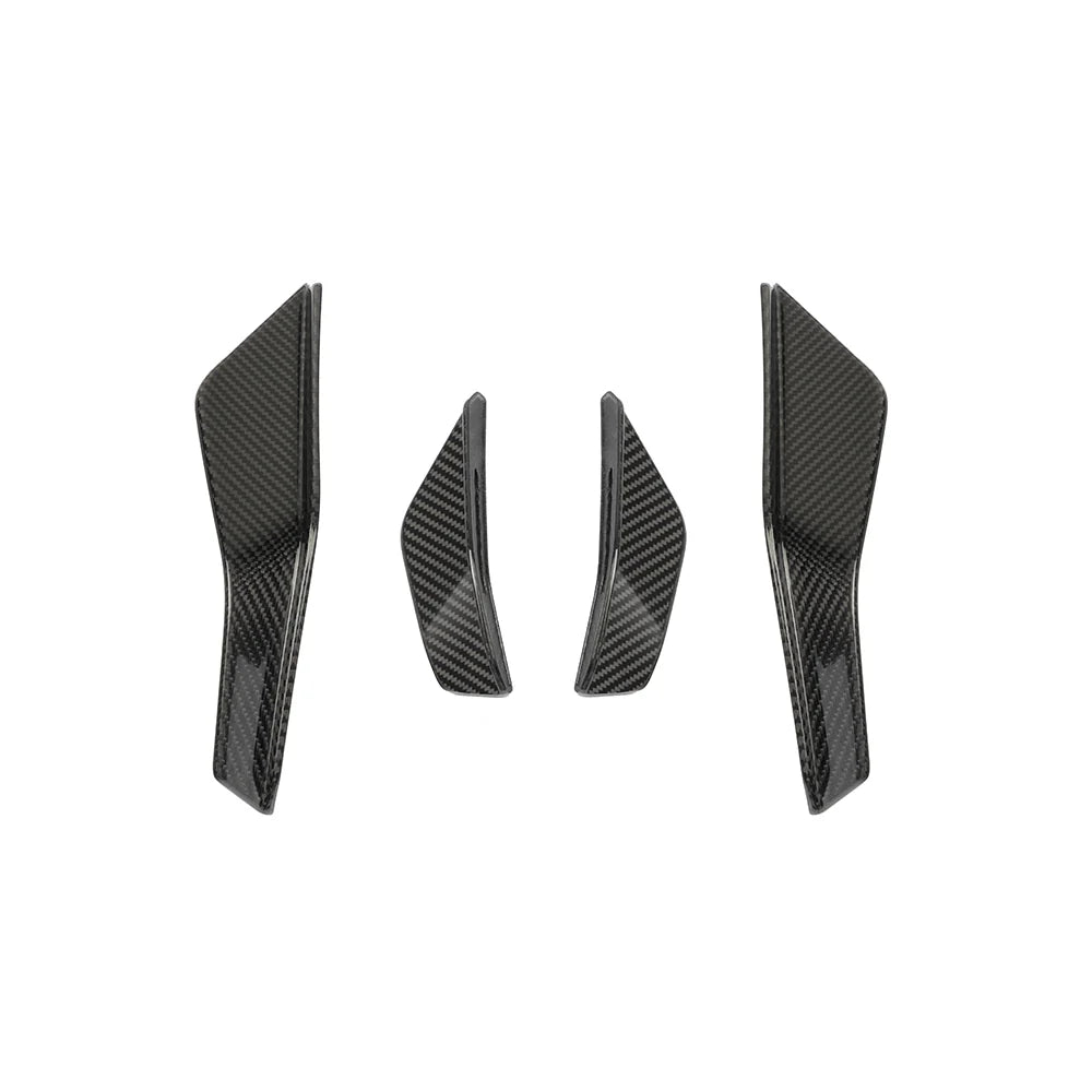 SOOQOO AUDI RS3 8Y Facelift Front Canards In Prepreg Carbon Fiber