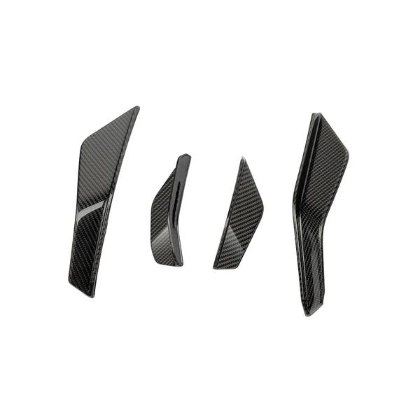 SOOQOO AUDI RS3 8Y Facelift Front Canards In Prepreg Carbon Fiber