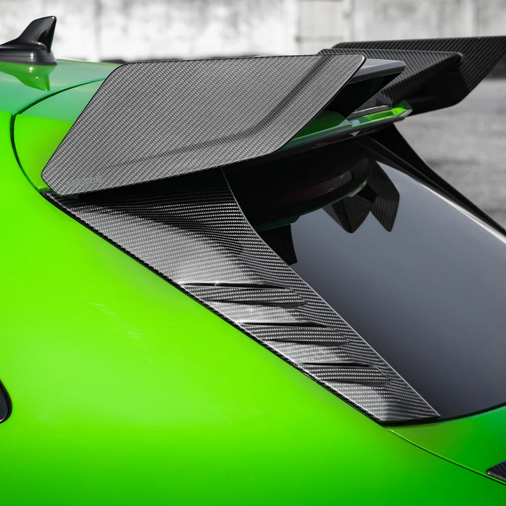 SOOQOO AUDI RS3 8Y Rear Window Fins In Prepreg Carbon Fiber