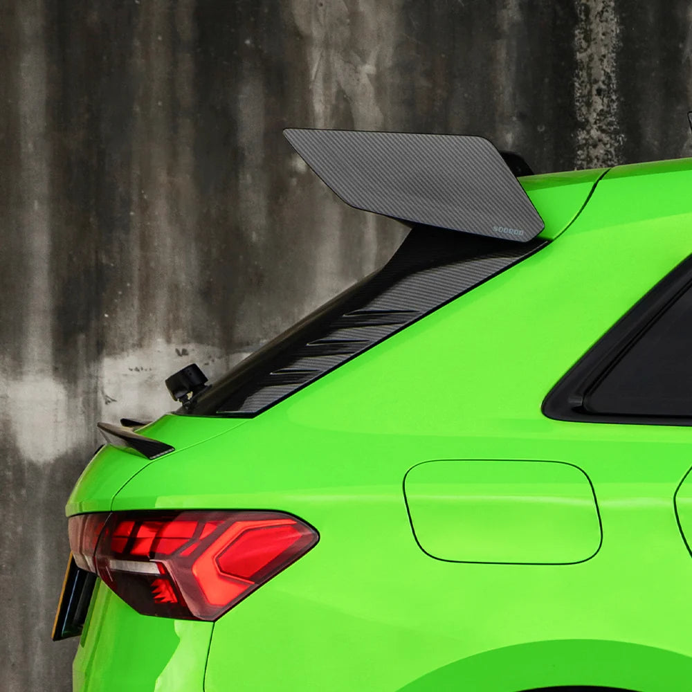 SOOQOO AUDI RS3 8Y Rear Window Fins In Prepreg Carbon Fiber