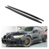 BMW G8X Dry Carbon Fiber Single-Sided Flat Side Skirts