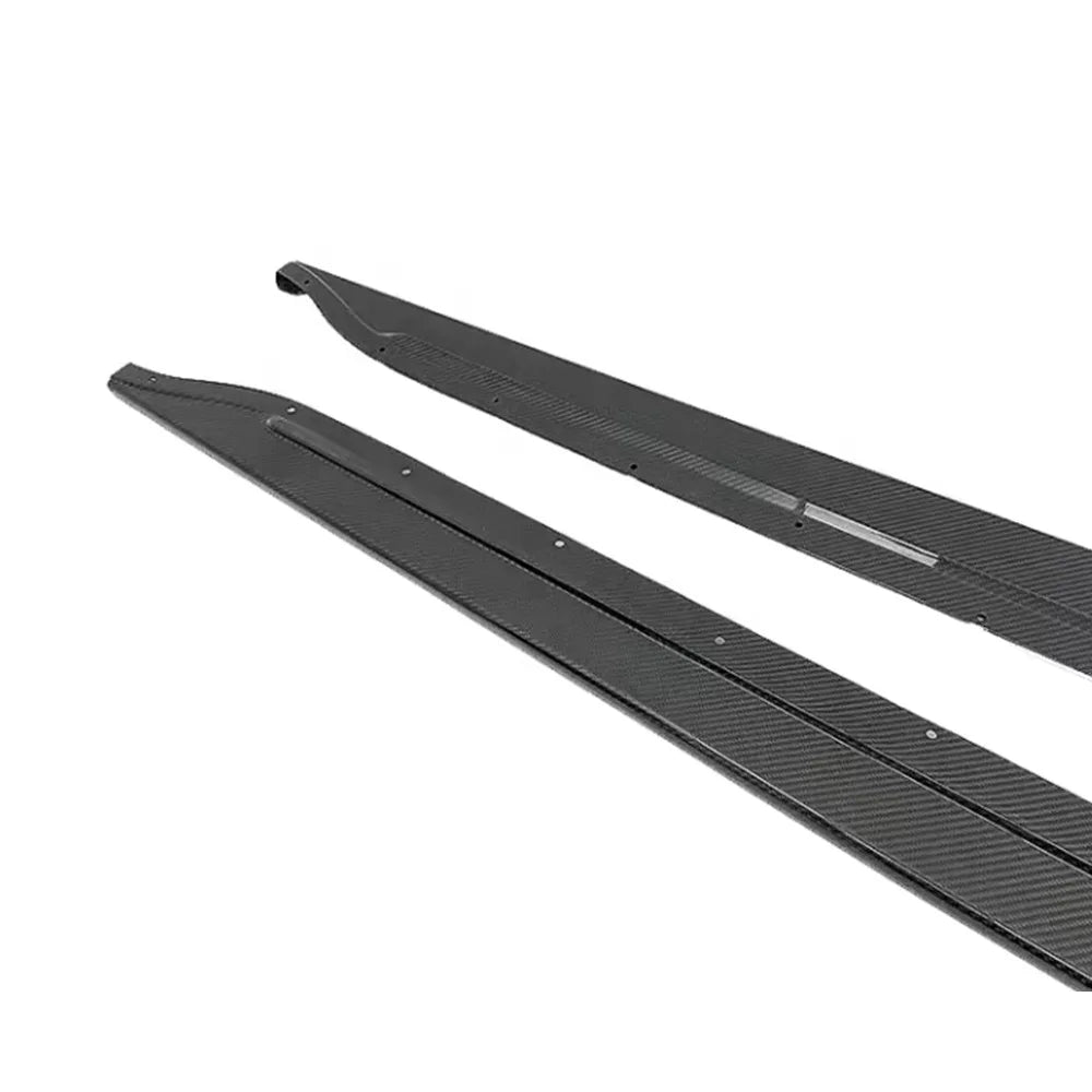 BMW G8X Dry Carbon Fiber Single-Sided Flat Side Skirts