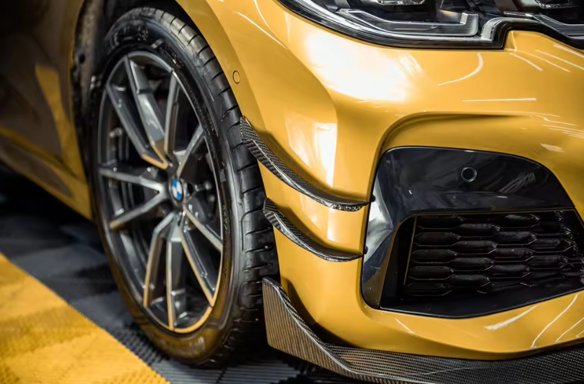 BMW 3 SERIES G20 PRE-LCI TK STYLE CARBON FIBER FRONT CANARDS