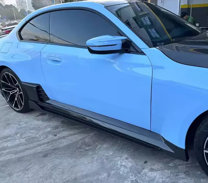 BMW M2 G87 Dry Carbon Fiber Side Skirt Extension