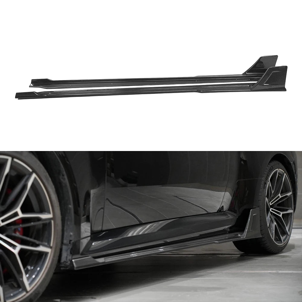 BMW G87 M2 Dry Carbon Fiber AE Style Side Skirts